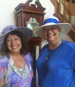 Louise and her sister, who threw this elegant party!