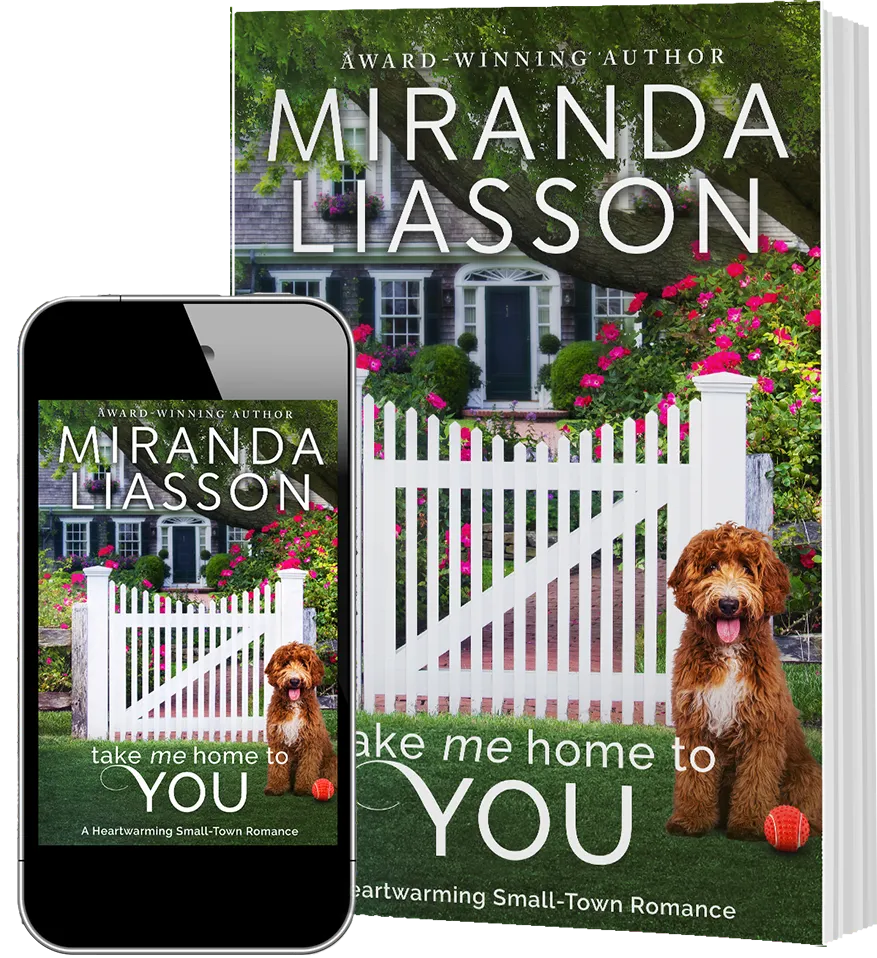 Book and digital version on iPhone. "Take Me Home to You" by Miranda Liasson.