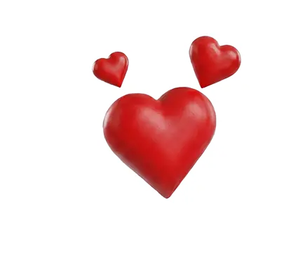 Thought Bubble with hearts inside. How sweet.